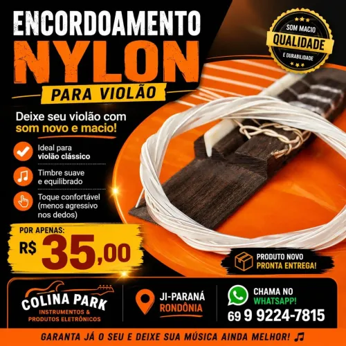 Cordas nylon violão clássico