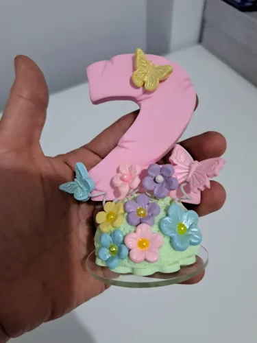 Vela aniversário Borboletas - 2 anos