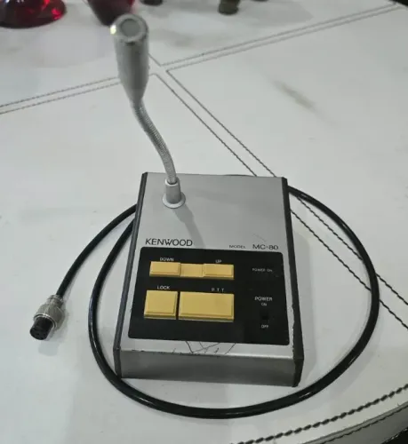 Microfone Kenwood MC-80 - Original para Rádio Amador