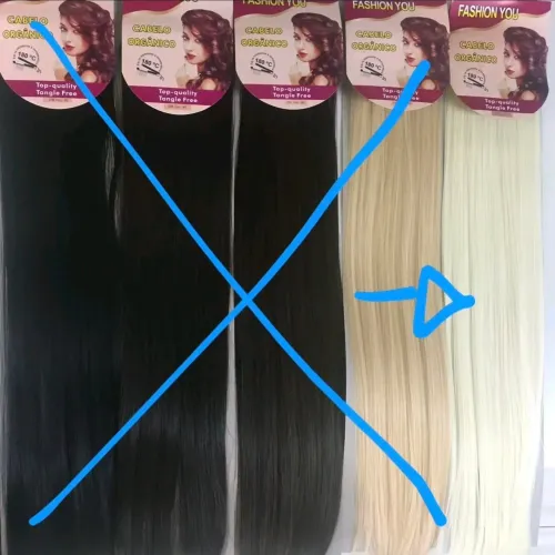 Aplique 70cm loiro platinado sem tictac