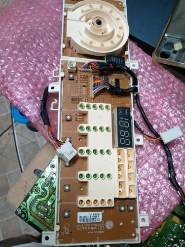 Placa painel e funções, lava e seca lg