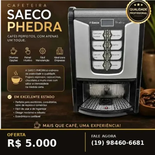 Cafeteira SAECO PHEDRA