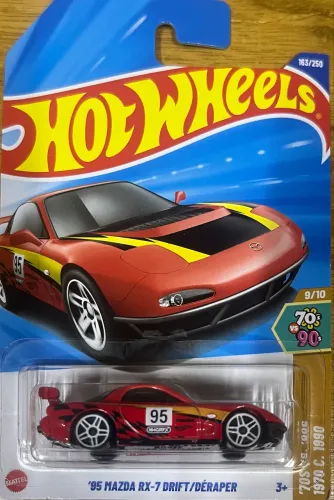 Hot Wheels 95  MAZDA RX-7 DRIFT/DÉRAPER