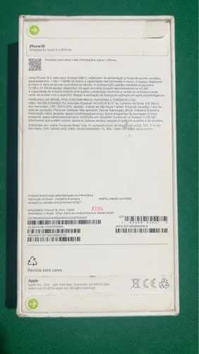 Celular iphone 16, 128 GB 