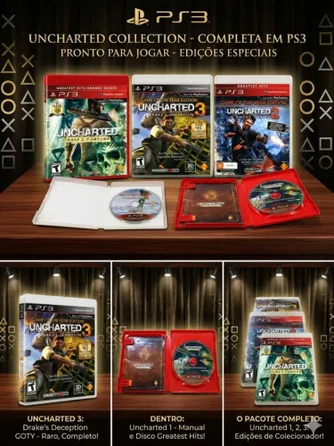 Coleção Uncharted - Playstation 3
