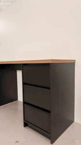 Mesa Escritório Preta 100% mdf