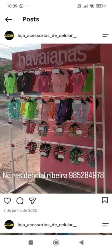 Expositor de havaianas
