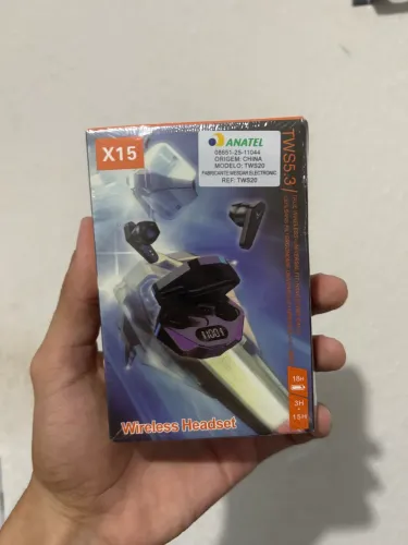 Fone Gamer Sem Fio X15 - NOVO NA CAIXA