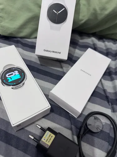 Galaxy Watch 8 44 MM, 4 pulseiras, carregador e caixa original