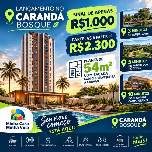 Apartamento no Carandá Bosque