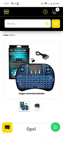 Mini controle para smart tv