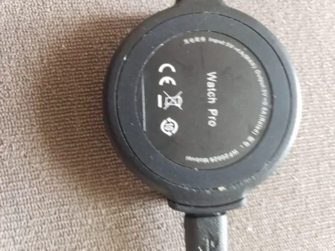 Carregador Cabo Magnético Para Ticwatch Pro Carga Rápida Cor Preto