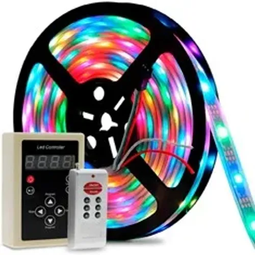 Fita Led Digital Cor 6803 5050 Rgb Prova D'água 133 Efeitos 5 metros + controlador de fita