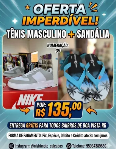 Tênis + sandalia 