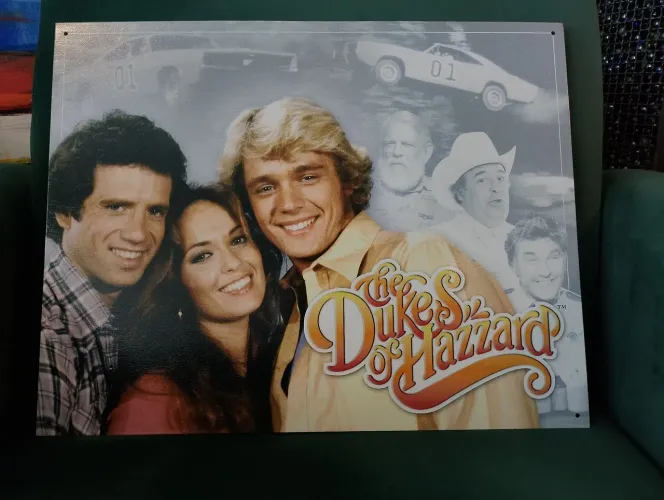 Quadro Placa Decorativa em Metal Impressa Dukes of Hazzard