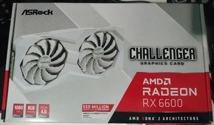 RX 6600 ASRock Challenger White 8GB - Lacrada