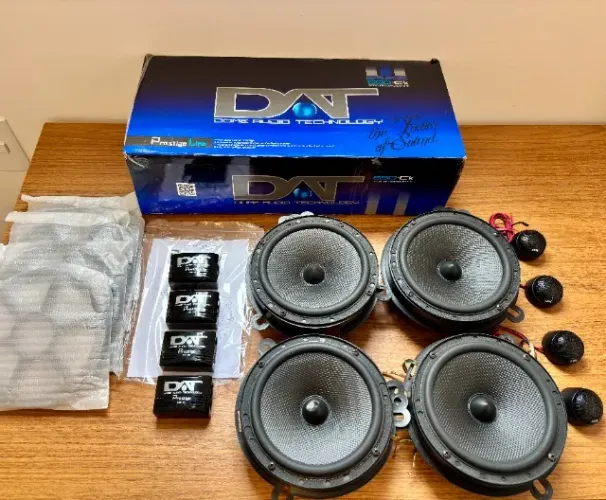 Kit Alto-Falante 2 Vias 6,5" DAT Prestige CK 650 Preto 150W RMS 