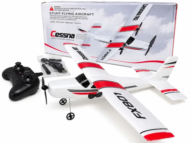 Avião Cessna 182 RC Controle Remoto 2.4GHz