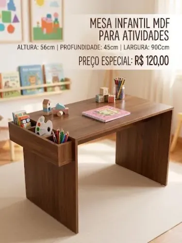Mesa infantil de atividades