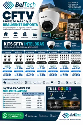 Câmeras de Segurança CFTV Intelbras | Instalação