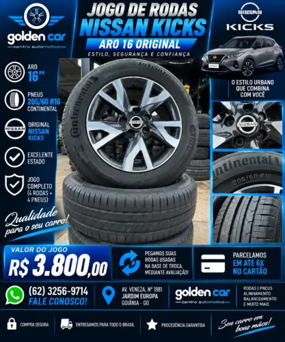 JOGO DE RODAS NISSAN KICKS ORIGINAL