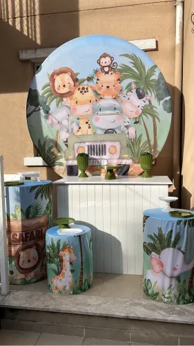 Mesas fake decoração 