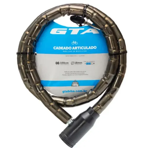 CADEADO ARTICULADO ANTI FURTO 1,8cm x 1m