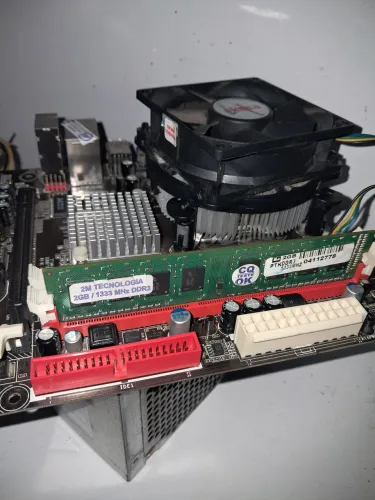 KIT PLACA MÃE + FONTE 200W