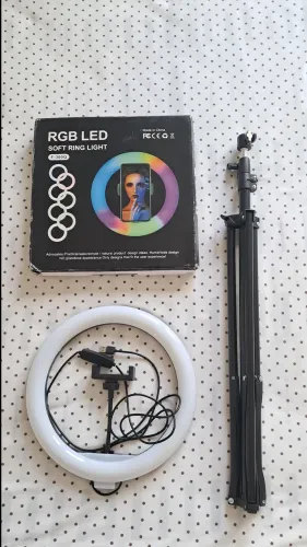 Led com tripé para celular - Soft ring light