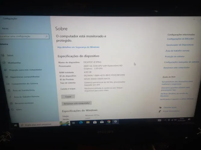 Cpu Desktop +Acessórios 