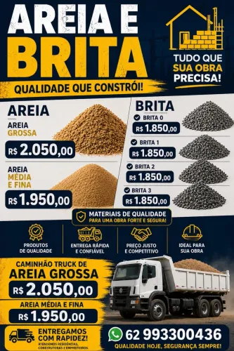 Areia e Brita
