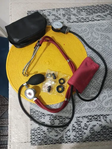 Kit Aparelho de Pressão (Esfigmomanômetro) + Estetoscópio Premium - Completo! ?