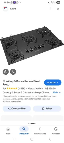 Vendo um koquetop