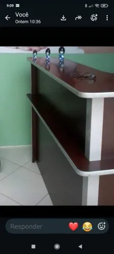 Balcão de recepção 