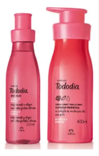 Natura todo dia body splash e creme hidratante