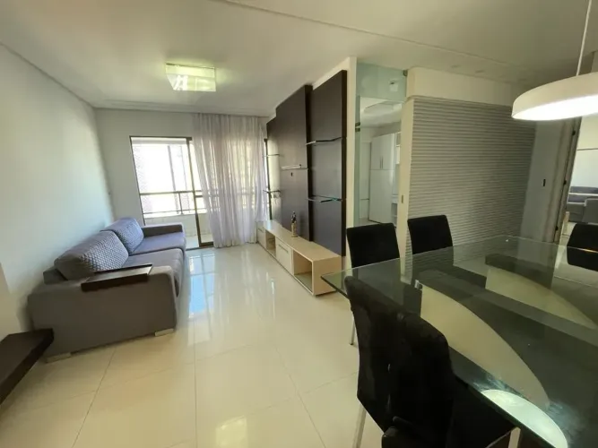 Alugo apartamento mobiliado, com 3 quartos, área de lazer completa em Boa Viagem - Recife 