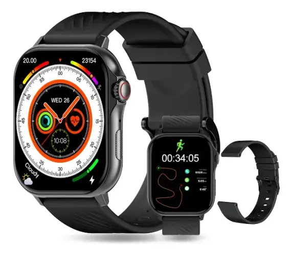 PEJE Relógio Smartwatch G08 Com Gps Tela Touch Hd 2.13 1atm À Prova D'água + Modos Esporti