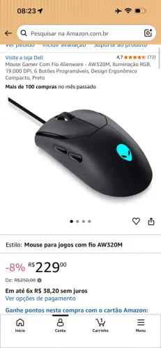 Mouse Gamer Alienware