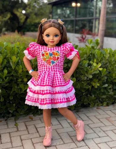 Vestido de São João Tam. 5/6 anos 