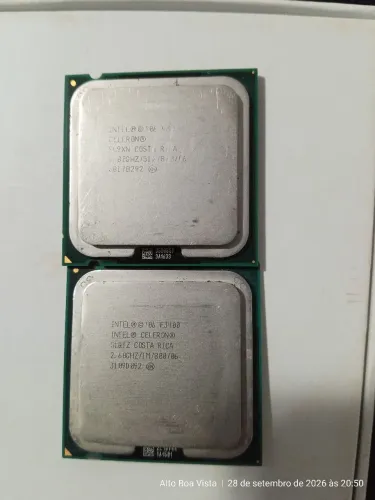 2 Processadores Intel 06 E3400 Celeron 