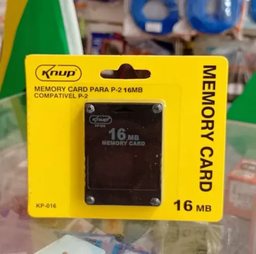 Memory Card 16MB Para PS2 - Novo