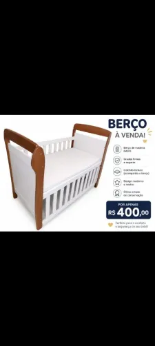 Berço novo vira cama