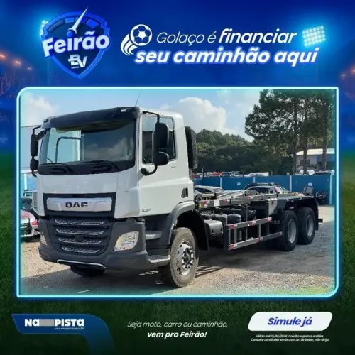 CAMINHÃO ROLL ON ROLL OFF DAF CF 310 6X4 ANO 2025 - COM 13 MIL KM  