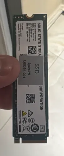 Ssd nvme 256gb semi novo.