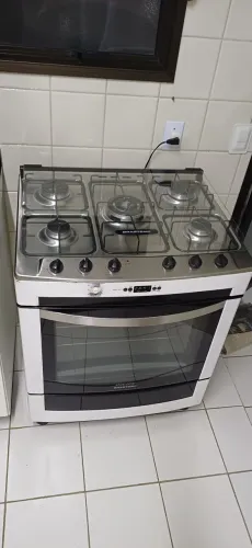 Fogão Brastemp Ative branco 5 bocas, usado