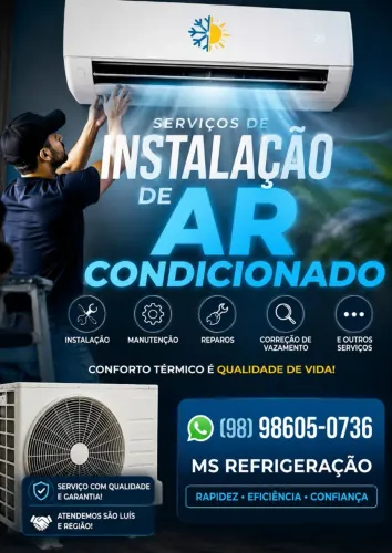 Instalação de ar condicionado promoção velha conferir