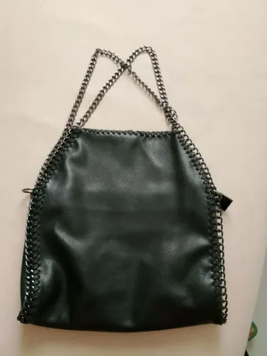 Bolsa de couro preta