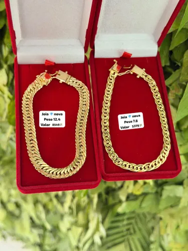 Pulseira de ouro 18k Novas | Certificado de garantia | Loja física