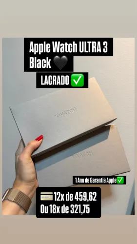 Apple Watch ULTRA 3 LACRADO 1 Ano de Garantia Apple
