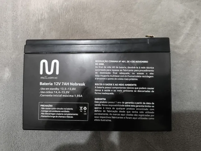 Bateria para Nobreak Multi 12V 7Ah